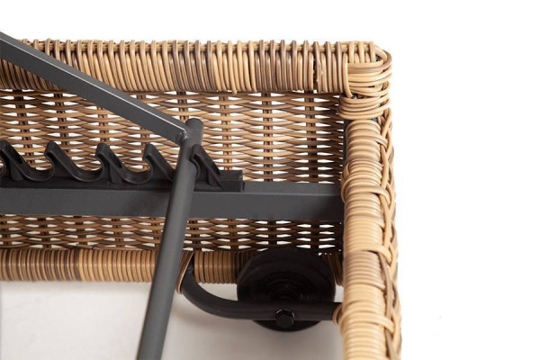 Шезлонг из искусственного ротанга, Рим соломенный