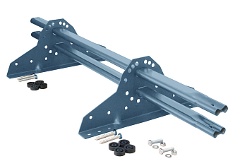 Снегозадержатель Grand Line NEW универсальный,  L=1000 мм, 2 опоры, 2 трубы, овал 42х21 мм. RAL 5024