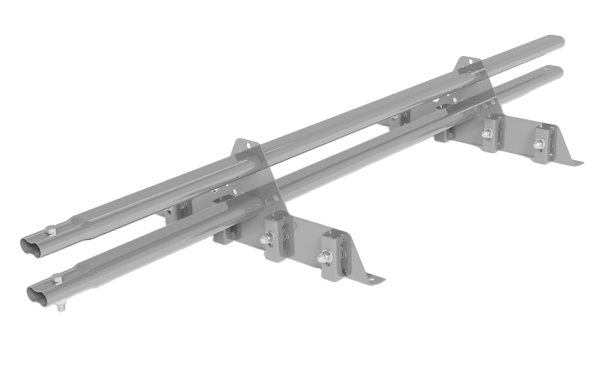 Снегозадержатель для фальцевой кровли Roofsystems Prestige Master фальц 2 опоры, 2 трубы, овал 45х25, L=1200 мм, RAL 7035