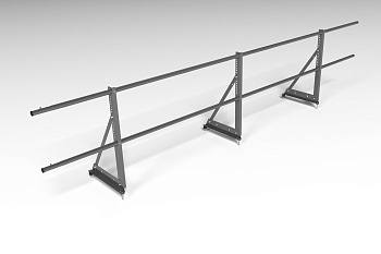 Ограждение кровельное, универсальное Roofsystems Econom, H=600 мм RAL 7024, L=3000 мм