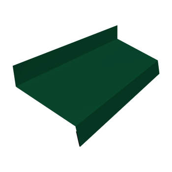 Отлив простой GL, 50 мм 0.45 мм, РЕ, RAL 6005, L= 2000 мм