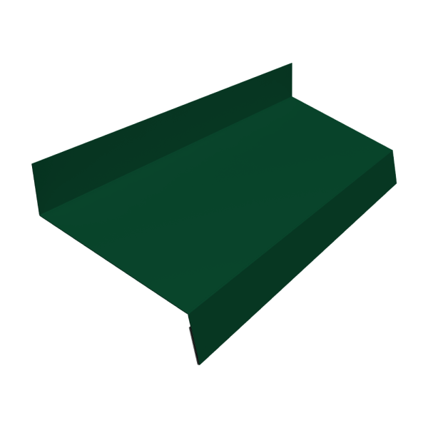 Отлив простой GL, 50 мм 0.45 мм, РЕ, RAL 6005, L= 2000 мм