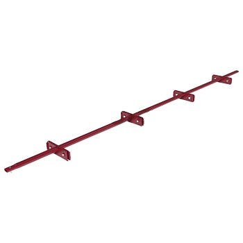 Снегозадержатель для фальцевой кровли Roofsystems Prestige Single фальц, 4 опоры, 2 трубы, овал 45х25, L=3000 мм, RAL 3009