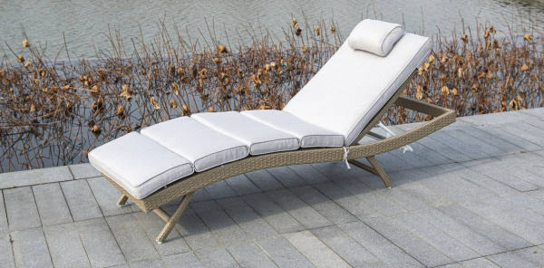 Шезлонг из искусственного ротанга, Лиссабон соломенный