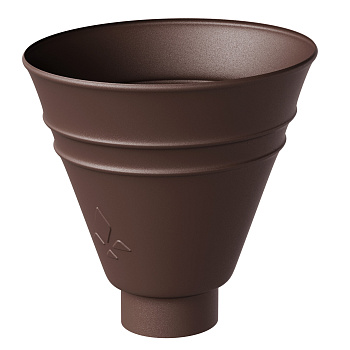 Воронка водосборная круглая Aquasystem Премиум Ø100 мм, PU, RAL 8017