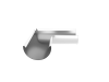 Угол желоба универсальный 90°, Ø185 мм, Optima, PE, RAL 9003
