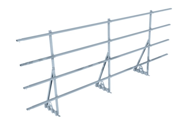 Ограждение кровельное для фальцевой кровли Roofsystems Prestige Master фальц, H=1200 мм zinc, 3000 мм