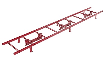 Лестница кровельная Borge, для фальцевой кровли, L=2700 мм RAL 3003