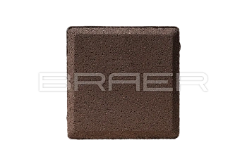 Тротуарная плитка Braer Лувр 60 мм 200х200 мм, цвет: коричневый