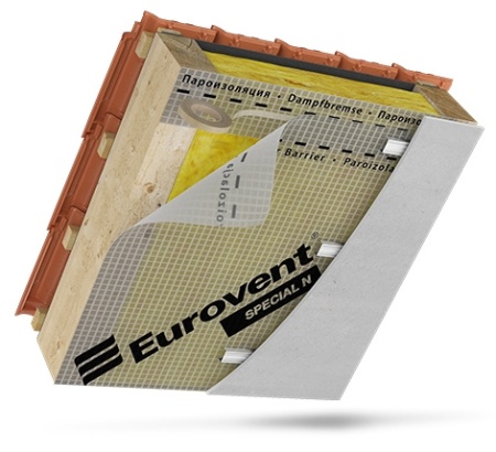 Eurovent SPECIAL N 110, трехслойная пароизоляционная кровельная пленка 75 м²