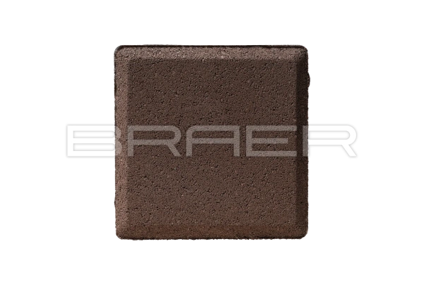 Тротуарная плитка Braer Лувр 60 мм 200х200 мм, цвет: коричневый