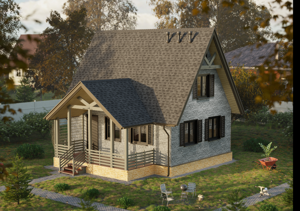 Ламинированная битумная черепица, Docke, Dragon Standart цвет: темно-серый, 2.38 м² / уп.