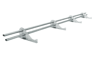 Снегозадержатель Grand Line Snow Kit универсальный, L=3000 мм, 4 опоры, 2 трубы, овал 42х21 мм б\ц