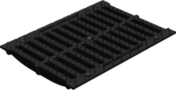 Решетка водоприемная Gidrolica BGF/Z, DN100, чугунная щелевая, D400, RU23002