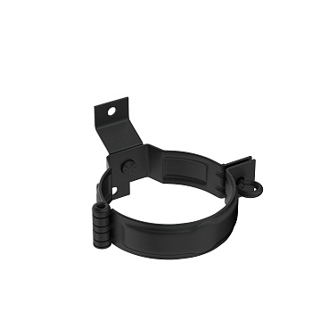 Хомут трубы под дерево с комплектом крепления, Aquasystem Премиум Ø 90 мм, PU Matt, RAL 9005