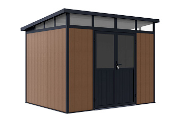 Хозблок из ДПК Defender 9х7, 5.59 м²