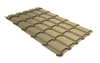 Профиль волновой Grand Line квадро профи 0.45 мм, PE, RAL 1014