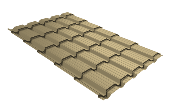 Профиль волновой Grand Line квадро профи 0.45 мм, PE, RAL 1014