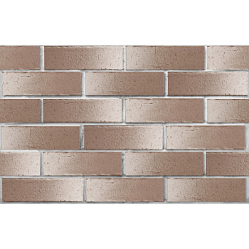 Кирпич облицовочный клинкерный ЛСР, 0.71НФ пустотелый, Нарвик коричневый с белым, винтаж, М300, 250х85х65 мм