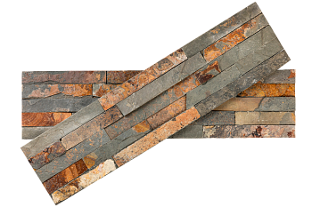 Сланец, 3D панель из камня, 600х150 мм, Classic Multicolor, 9 шт/уп