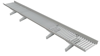 Мостик кровельный Borge, для фальцевой кровли, L=3000 мм RAL 9006