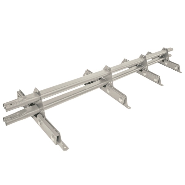 Снегозадержатель для фальцевой кровли Roofsystems Prestige Next фальц, 4 опоры, 2 трубы, овал 45х25, L=3000 мм, RAL 7035