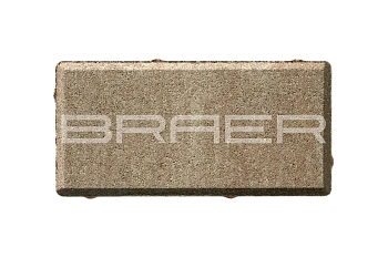 Тротуарная плитка Braer Прямоугольник 40 мм 200х100 мм, цвет: Color Mix Миндаль