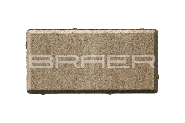 Тротуарная плитка Braer Прямоугольник 60 мм 200х100 мм, цвет: Color Mix Миндаль