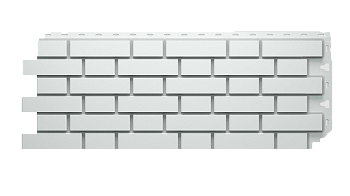 Фасадные панели Docke Флемиш, 1183х443 мм Standart, цвет: белый