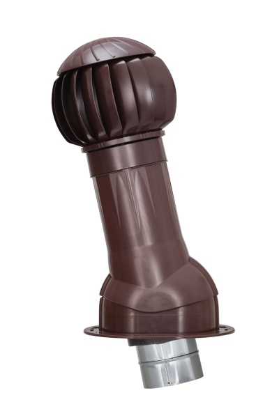 Комплект вентиляции Gervent для кровли фальцевой и гибкой черепицы 125/ИЗ/160 мм коричневый