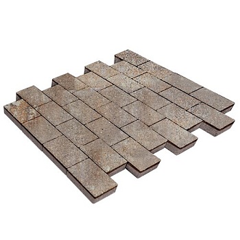 Тротуарная плитка SteinRus Севилья 80 мм 300х150 мм, цвет: берилл