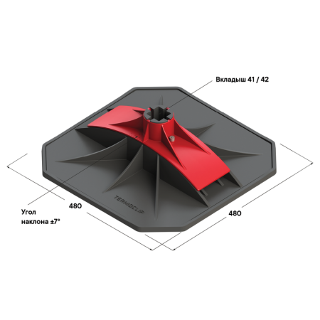 Кровельная опора поворотная Termoclip, TSS 480, B41/42