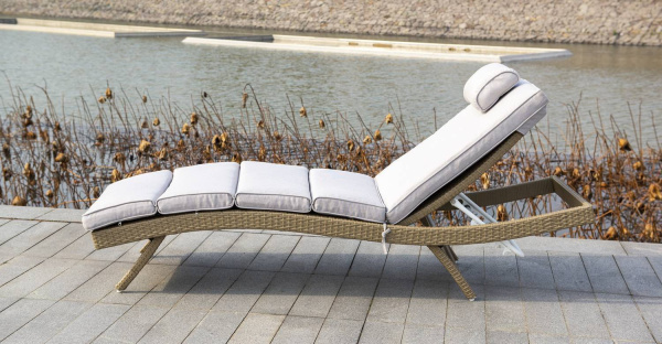 Шезлонг из искусственного ротанга, Лиссабон соломенный