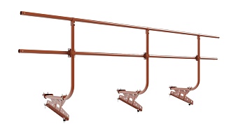 Ограждение кровельное для металлочерепицы Borge, H=900 мм, L= 3000 мм RAL 8004