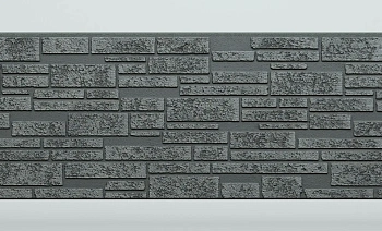 Панель FCS Simple под Камень, 15 мм, 360х1480 мм цвет: AA1113 графит