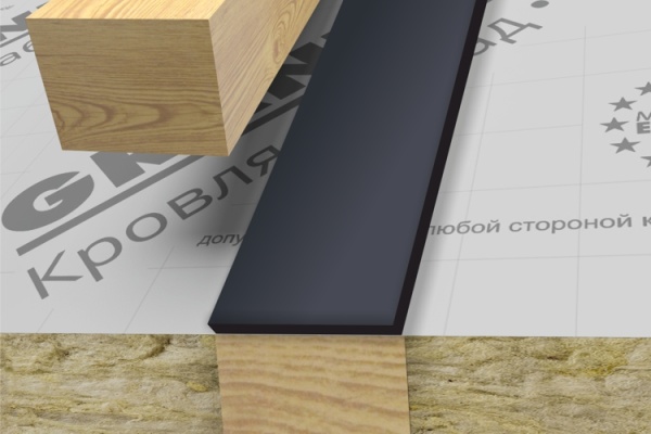 Лента уплотнительная под контробрешетку самоклеящаяся Grand Line X-Band, 50 мм х 30 метра