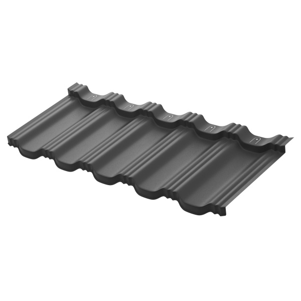 Модульная металлочерепица Aquasystem, Гётеборг 1205х415 мм 0.5 мм, Rooftop Бархат, RAL 7016