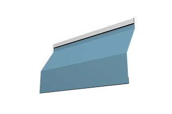 Ламель для забора жалюзи, Milan Slim 0.45 мм, Drap TX, RAL 5024