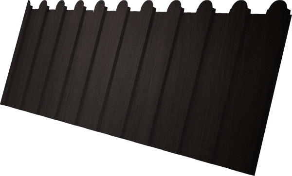 Профилированный лист GL C 8 A, фигурный, 0.45 мм, Print Elite, Coffe Wood TwinColor