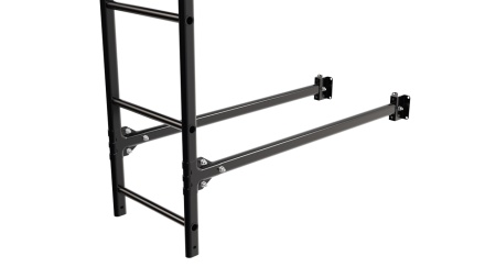 Фасадная лестница Borge, нижняя секция, L=2700 мм RAL 9005