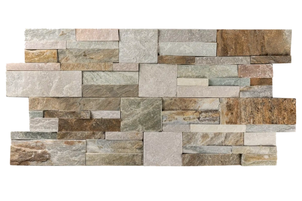 Сланец, 3D панель из камня, 350х180 мм, Modern Beige Slate
