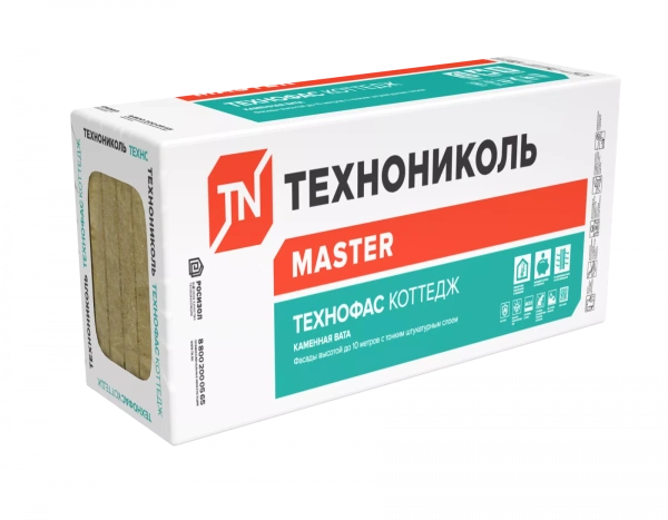 Технофас Коттедж, 50х600х1200 мм, 4.32 м², 0.216 м³ уп