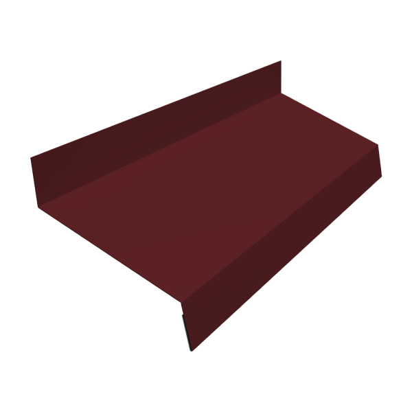 Отлив простой GL, 50 мм 0.7 мм, PE, RAL 3005, L=2000 мм
