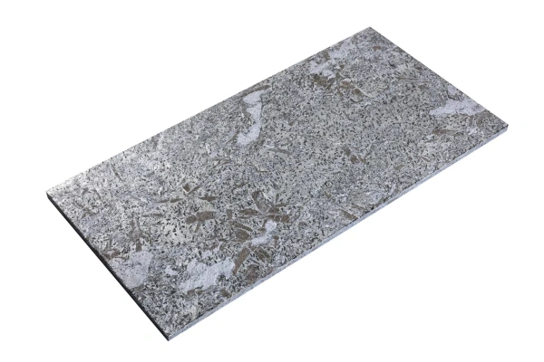 Кварцит, полированный, 600x300 мм, 12 мм,  Matrix Honed Silver Grey