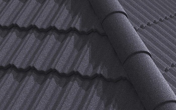 Композитная черепица Gerard Classic, 1265х369 мм цвет: Dark silver