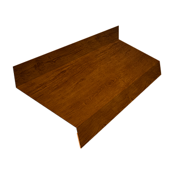 Отлив простой GL, 50 мм 0.45 мм, Print-double Premium, Golden Wood Intense F, L=2000 мм