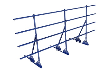 Ограждение кровельное для натуральной черепицы Roofsystems Prestige натур, H=1200 мм RAL 5005, L=3000 мм