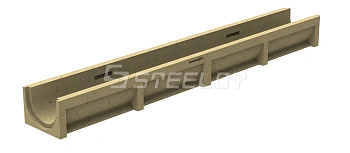 Лоток водоотводный полимербетонный SteeStart DN100 H95