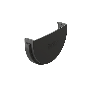 Заглушка желоба универсальная, Docke Standart, Ø120 мм, цвет: серый