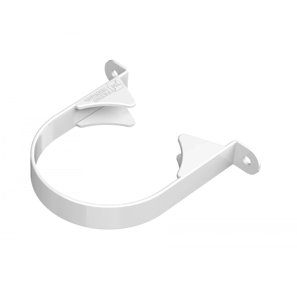 Хомут трубы, Технониколь, оптима Ø80 мм, цвет: белый